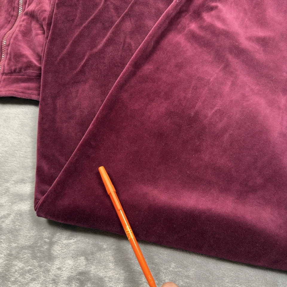 Vintage Sean John Tracksuit Mens 3XLT Red Velour Streetwear Hip Hop Set Y2K - Image 2 of 4