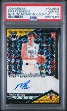 MATAS BUZELIS RC 2024 Mosaic BLACK GOLD Choice Auto /8 PSA 10 (pop 1) - Bulls