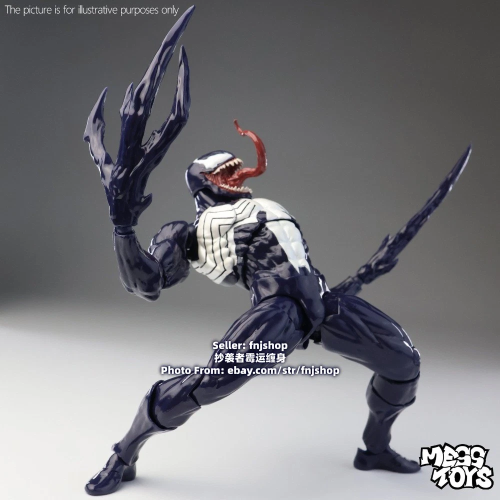 Mess Toys Lethal Neighbor Symbiote Suit Venom 1/12 Action Figure Model US STOCK image 21