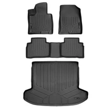 SMARTLINER SA0603/B0555/D0603 Front/Rear BLACK Floor Liners for Kia Sportage