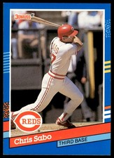 1991 Donruss Chris Sabo Cincinnati Reds #153