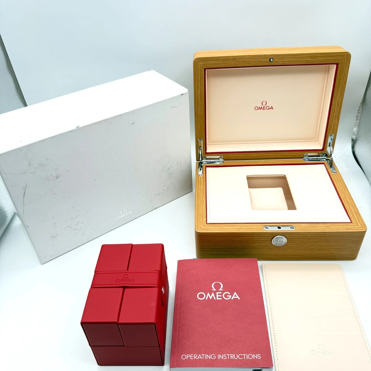 木制OMEGA 手表盒、箱子| eBay