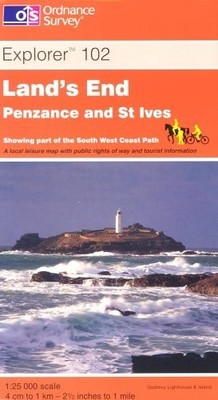 Land's End, Penzance and St Ives (Explorer Maps) by Ordnance Survey 0319235211