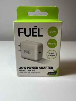Case-Mate FUEL 30W Wall Charger USB-C Power Adapter Fast Charge - White