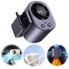 Portable Car Clip on Fan LED Display 360° Air Conditioner Mini Fan Rechargeable