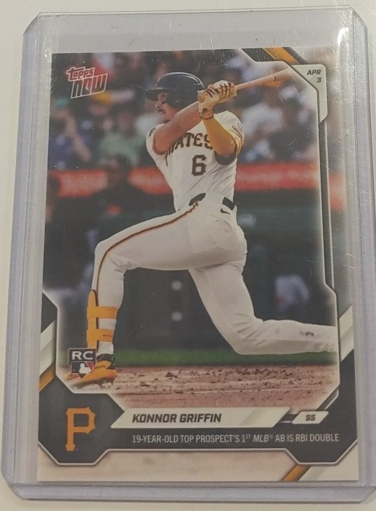 2026 Topps Now Konnor Griffin RC #49 MLB Debut 1st Hit Pirates PR 93252