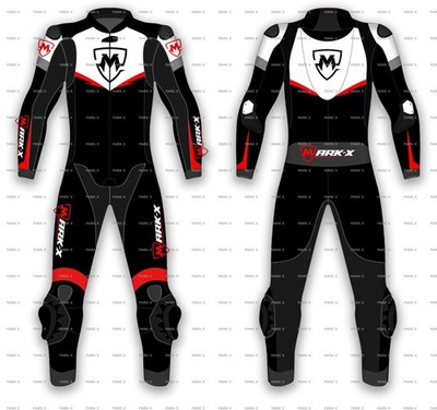 MarkX Rennlederanzug für Herren MotoGP 2026 Motorrad-Rennanzug aus echtem Leder