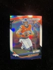 2025 Panini Prizm Bo Nix Red White & Blue Prizm #142 Denver Broncos