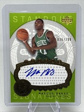 2003-04 Upper Deck Triple Dimensions Standout Signatures Marcus Banks RC Auto NM