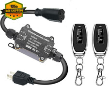 AC110V Waterproof Remote Control Power Switch 164ft 20A Wireless Outlet