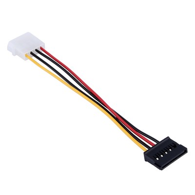 New 1pc 4-Pin IDE To 15-Pin Serial ATA Hard Drive Power Adapter Cable Fit