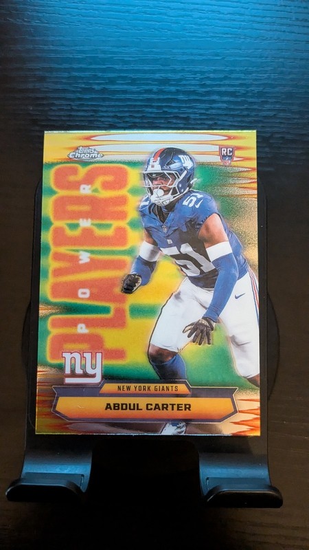 Topps Chrome 2025 Power Players Abdul Carter New York Giants #PP-40 Rookie