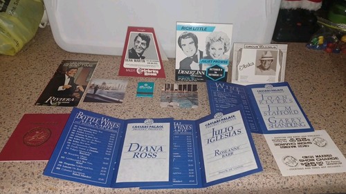 Vintage Lot Las Vegas Casino Entertainers Advertising & other Vegas Ephemera Etc