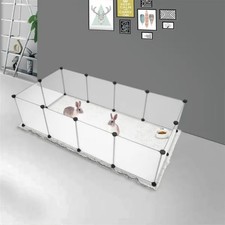 Pet Playpen, Portable Large Plastic Yard Fence Small Animals, Puppy Kennel Crate