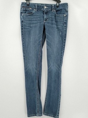 Target Jeans Womens Adult Size 8 Blue Denim Skinny Embellished Low Rise