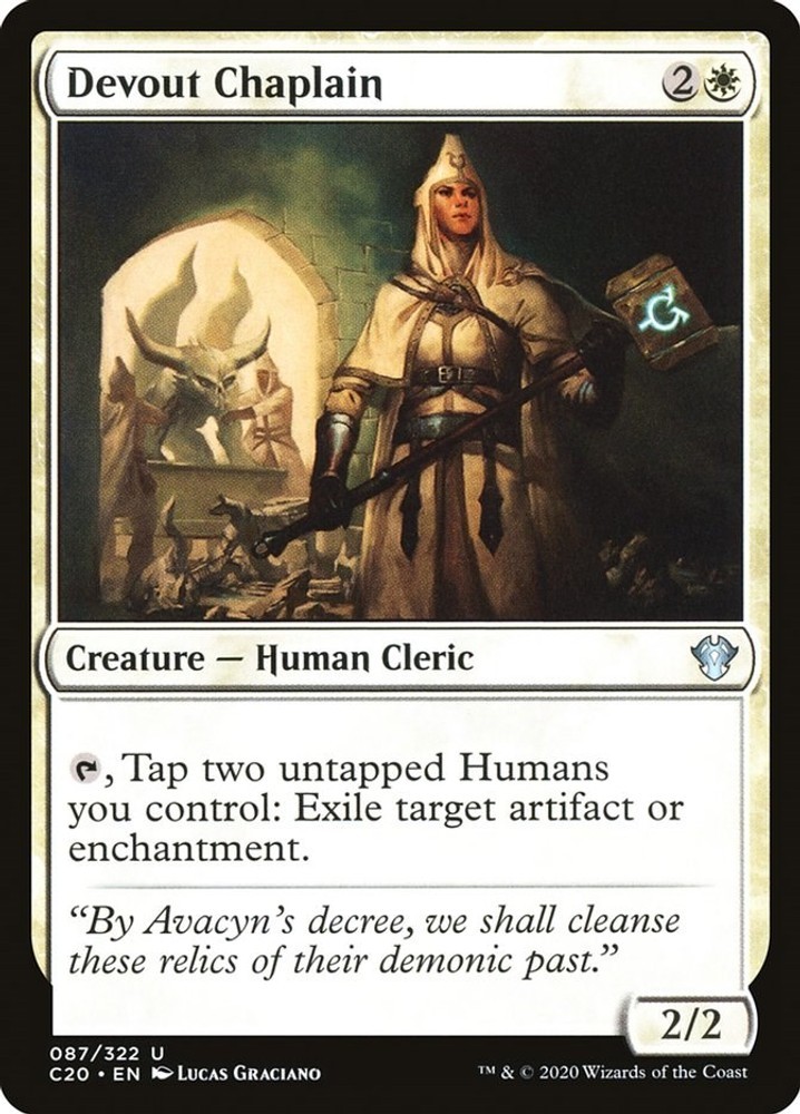Devout Chaplain87MagicCommander 2020LPUncommonEN