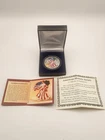 2000 $1 American Silver Eagle 1oz .999 Fine Silver Colorized USA Flag Painted