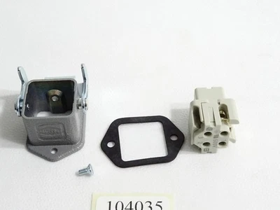 Harting Han 3A-F Buchseneinsatz mit Gehäuse / Neu