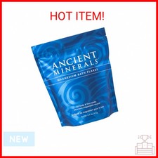 Ancient Minerals Magnesium Bath Flakes - Bathing Alternative to Epsom Salt - Soa