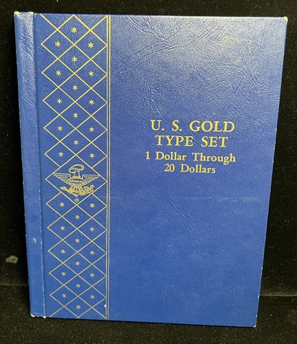Whitman Album #9453 US Gold Type Set 1 Dollar through 20 Dollars - Rare