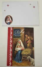 Religious Christmas Holiday Mass Greeting Card  w/ Matching Envelope