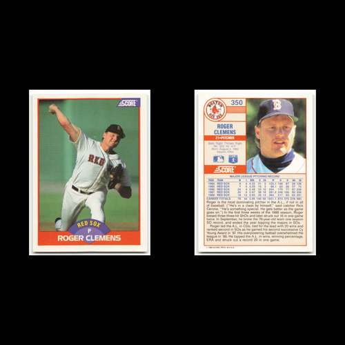 Roger Clemens Lot 9 Baseball Cards 1988 Donruss Baseballs Best Boston Red Sox NM - Picture 6 of 11