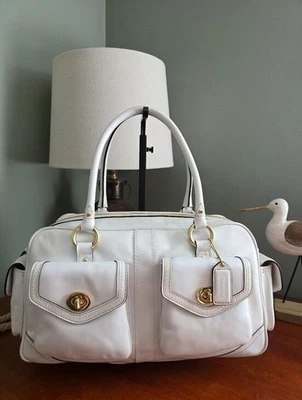 Coach Legacy Shoulder Bag White Bags & Handbags for Women for sale