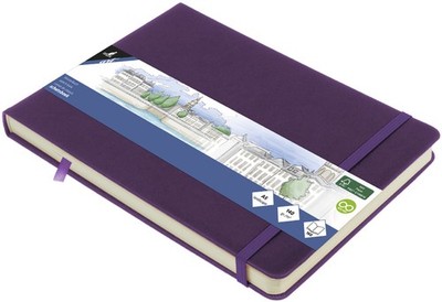 kangaro Skizzenbuch 80 Blatt DIN A5 quer purple heart