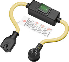 Heavy Duty SJTW 12AWG Outdoor Waterproof Extension Switch Cord, In-Line On/Off S