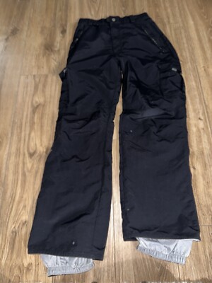 E408 Turbine Snowboard Ski Pants Womens M Medium Black Siren Boardwear Insulated