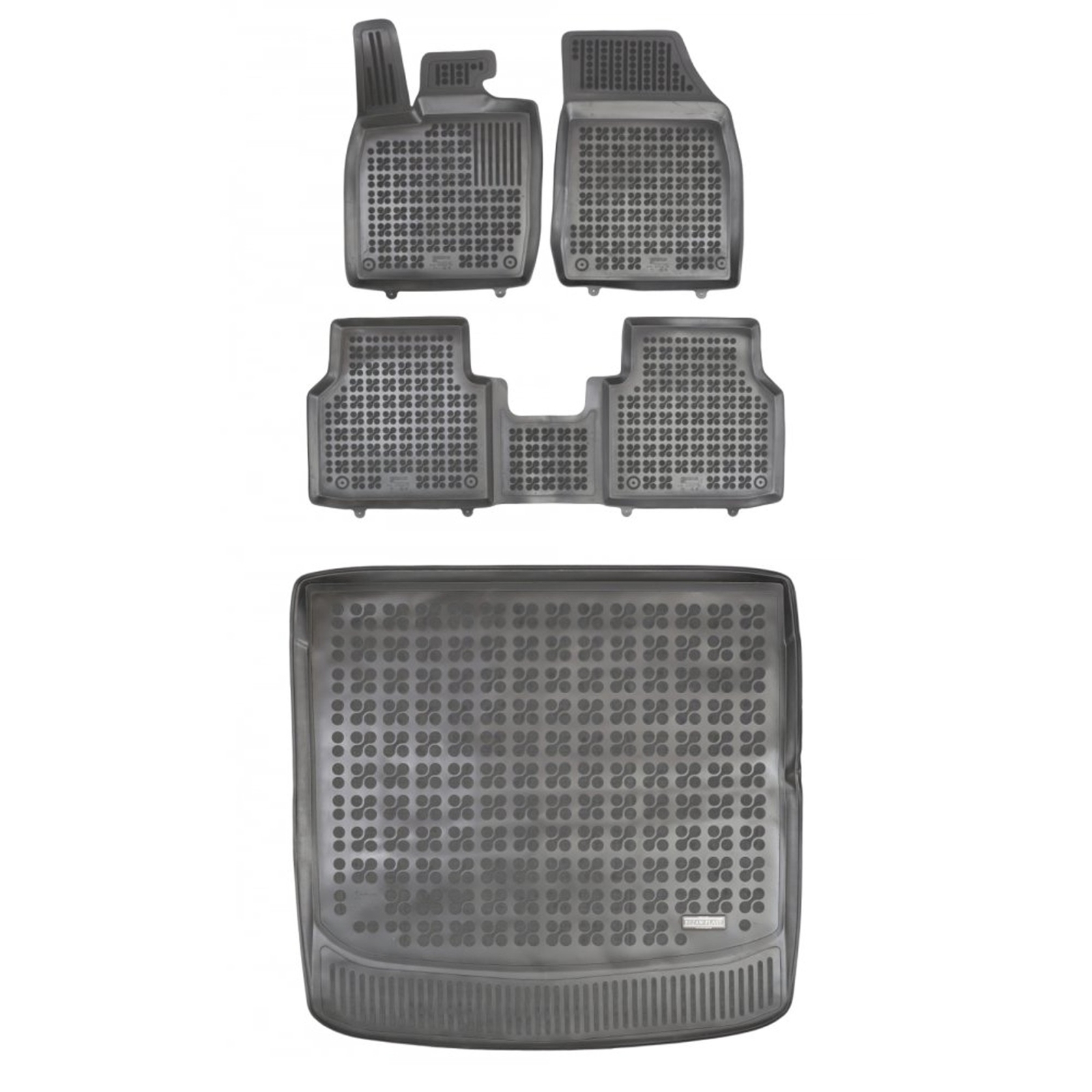 Tapis sur mesure Skoda Enyaq iV de qualité premium finition velours