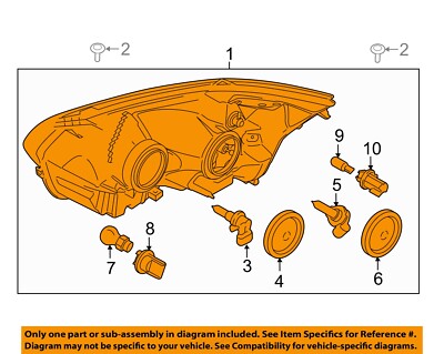 FORD OEM 08-23 E-Transit Headlamp Components-Headlamp Assy CK4Z13008L