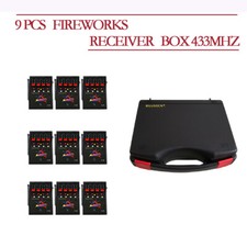 433MHZ 9 PCS receiver box for 4 cues fireworks firing system igniter