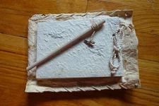 Asian style notepad notebook pencil bag