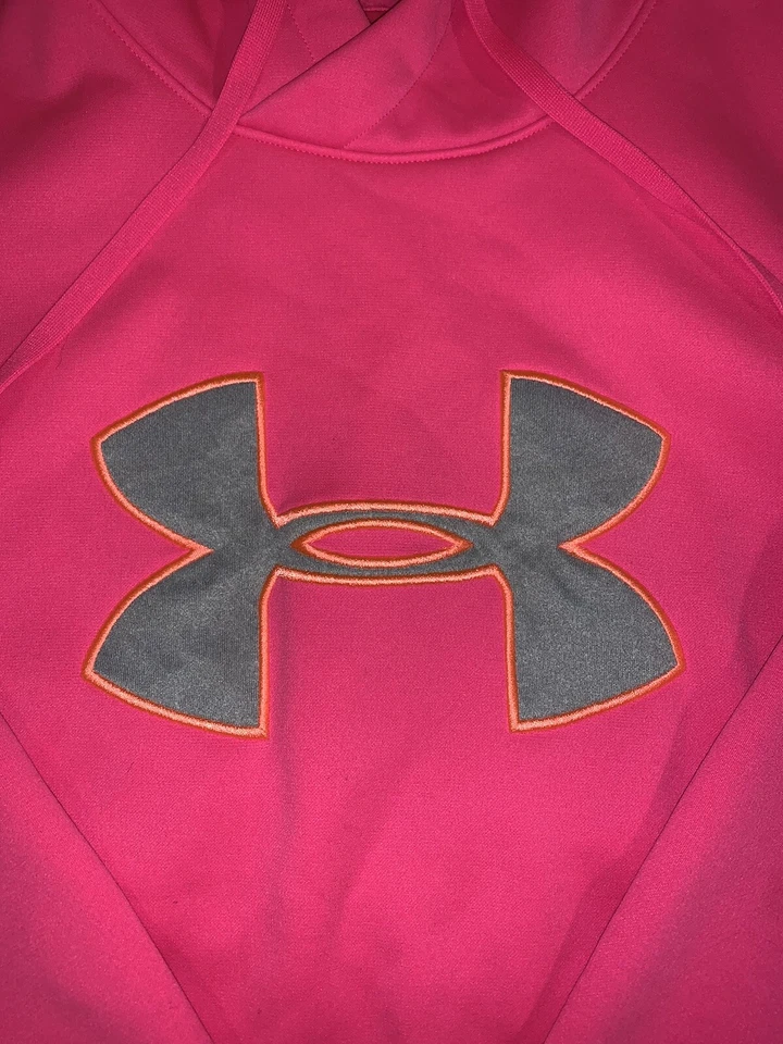 Under Armour Storm Hoodie Pink Cold Gear Charged Cotton Women’s Size Small S - Image 4 of 4