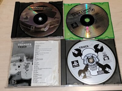 Playstation PS1 3 game LOT Need For Speed Porsche Monster Truck Rally Off Road 3