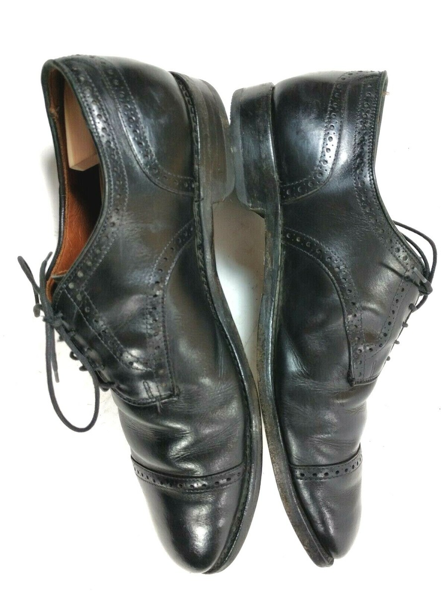 Allen Edmonds THE CITY Leather Cap Toe Lace Up Oxfords Men 