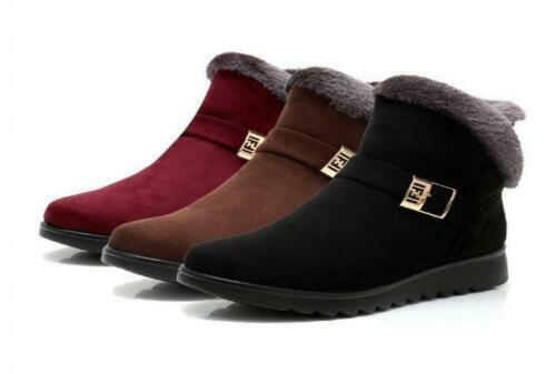 Impermeables Moda Botas De Nieve Cálidas Botines De Invierno Para Mujer  Zapatos | eBay
