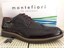 SCARPE UOMO classico eleganti stringate 41 43 42 44 derby francesine bordeaux VV