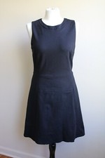 J. Crew Factory 8 Black Sleeveless Ponte Fit & Flare Dress C8744