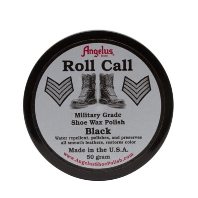 Angelus Wax Shoe Polish Shoes Boots Mirror High Gloss Roll Call
