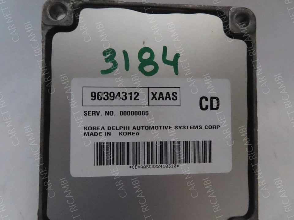 CENTRALINA MOTORE DAEWOO KALOS KLAS 1.4 F14S3 DELPHI DELCO HSFI 96394312 XAAS CD - Immagine 2 di 4