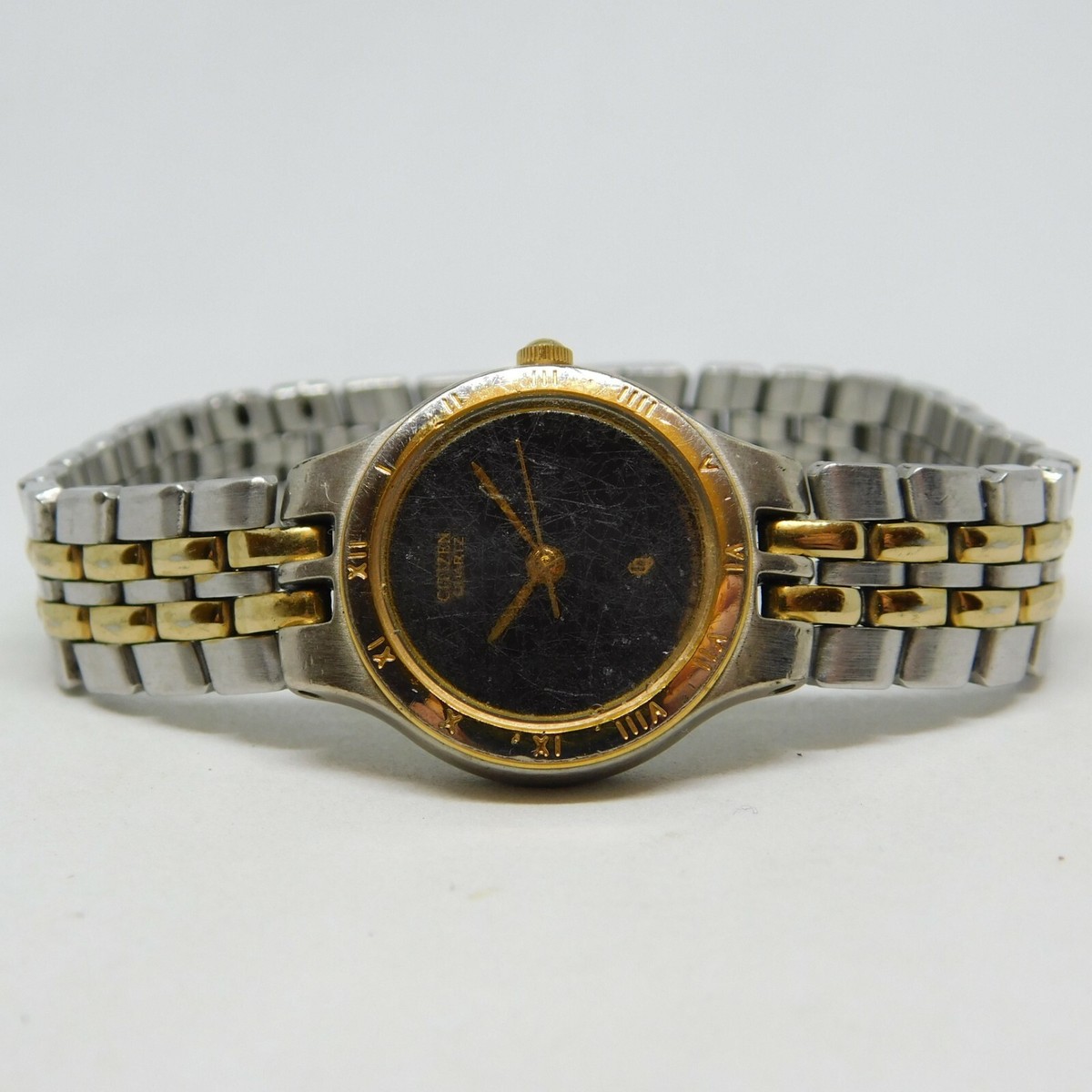 CITIZEN QQ 5930-KO4964 CK Two Tone Quartz Women's Watch Sz CITIZEN QQ 5930-KO4964 CK Two Tone Quartz Women's Watch Sz
