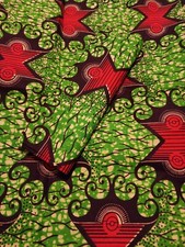 Green/Orange African Pattern Print Headwrap Women Hair Band Wrap Turban Cap Hat