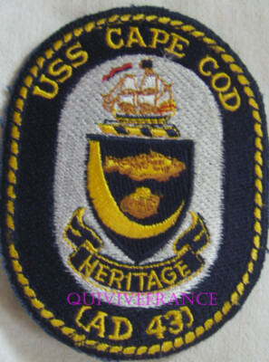 PUS480 - US Marineblau Uss Cape COD Cad 430 Patch