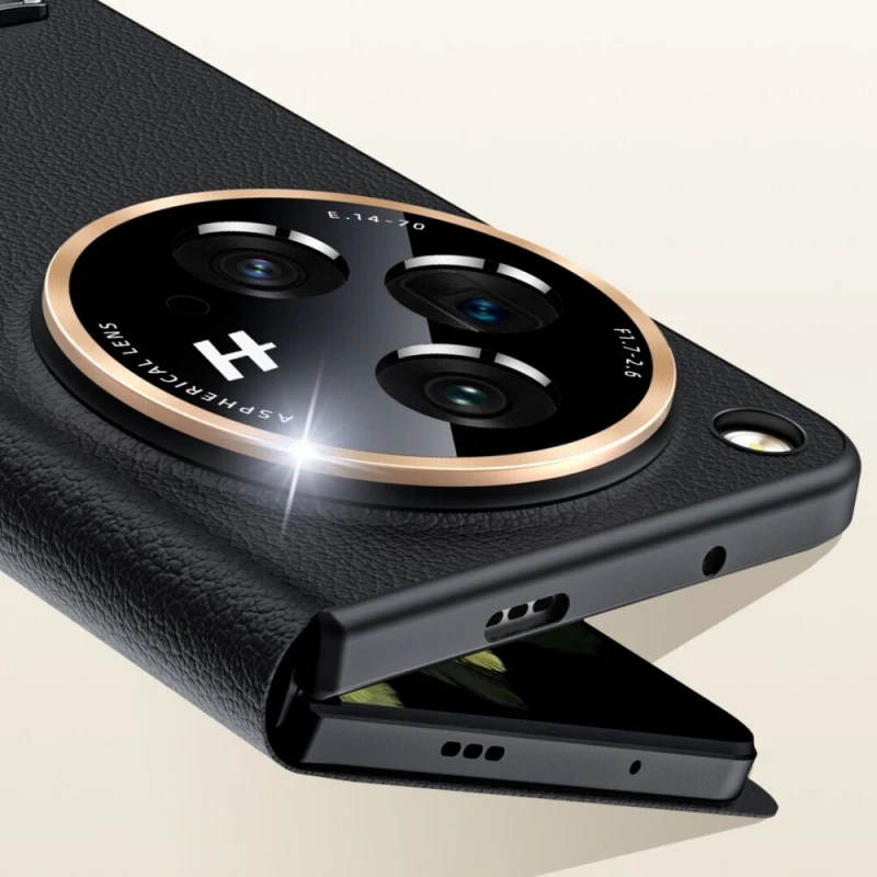 Luxury For OnePlus Open Shockproof Magsafe Lychee Pattern Leather Case Cover - Image 2 of 4