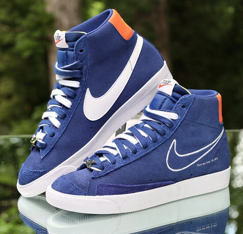 Nike Blazer Mid 77 First Use Deep Royal Blue Mens Size 10 Custom DC3433-400 - Image 4 of 4