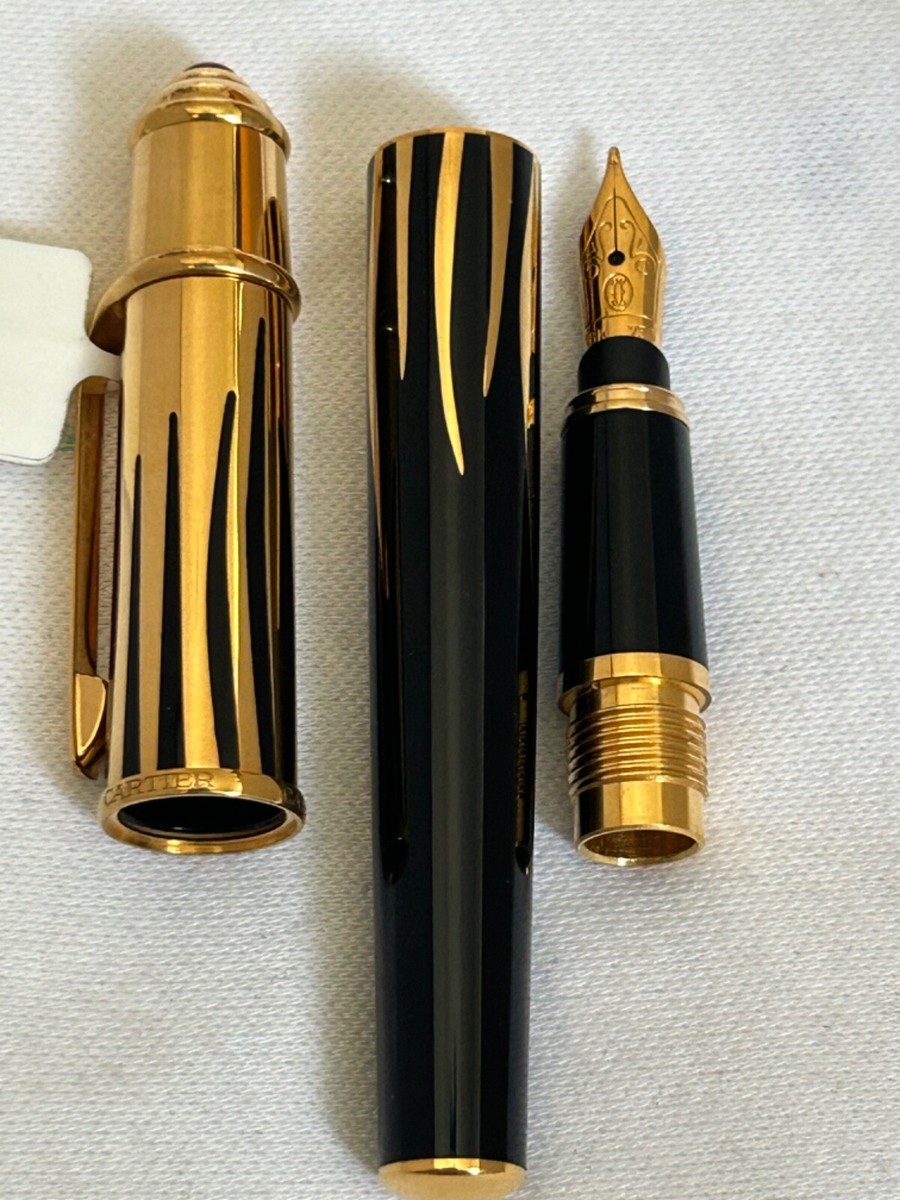 Louis Cartier Mini Diabolo Fountain Pen, 18K M Nib-New | eBay