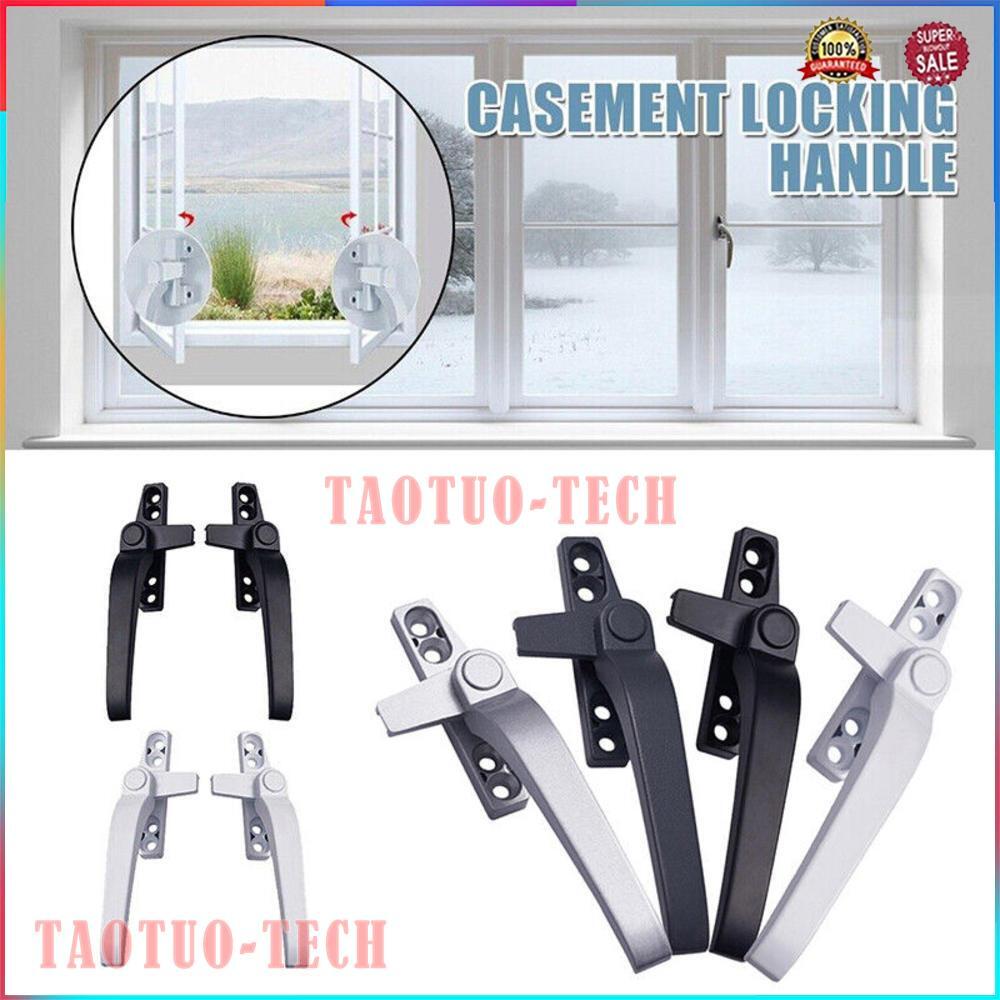 Zinc Alloy Window Sash Lock – 2-Pack Lockable White Window Handles For Simple & Secure Installation