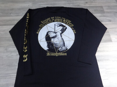 LS Shirt Black Metal Venom Slayer Taake Midnight Vader Gorgoroth Urfaust Magnus.